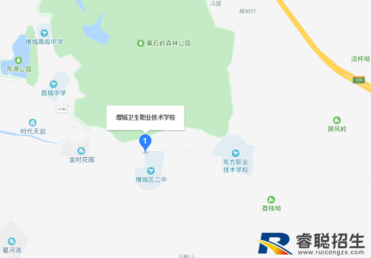 广州市增城卫生职业技术学校2019年地址在哪里